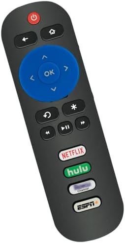 RC280 Replacement Remote Control fit for TCL TV with Netflix Hulu Rk Channel ESPN 40FS3750 40FS3800 32S4610R 32S800 43S421 48FS4610R 49S325 49S425 50S423 50S525 50UP120 55R615 55US5800 65S525